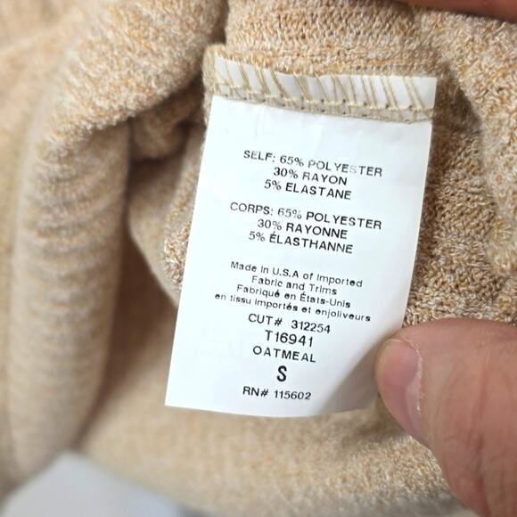 Lush Light Weight Tan Sweater - Small - Picture 5 of 5